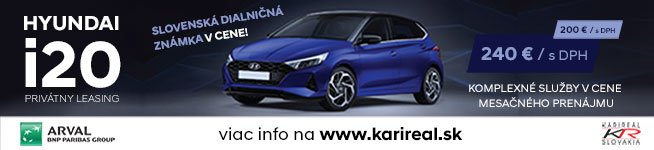 Hyundai i20 za 200 Eur bez DPH za mesiac